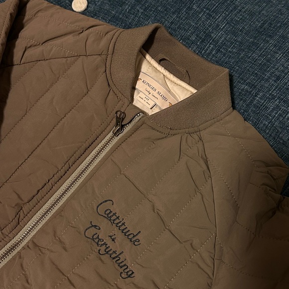 Konges Slojd juno bomber jacket - Walnut 5-6Y Embroidered Leopard - Picture 4 of 6